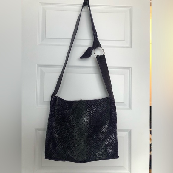 Miss mak purple soft leather reversible handbag - Picture 4 of 4